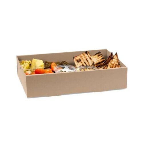 Takeaway Catering Tray Base Medium BioBoard Kraft