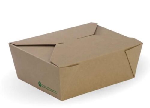 Takeaway Lunch Box 152x120x64mm Medium BioBoard Kraft