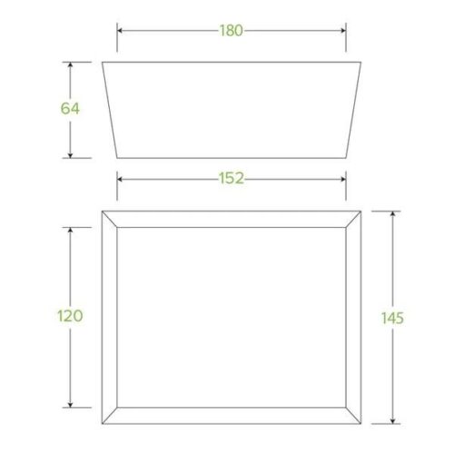 Biobaord Lunch Box w/Window Medium