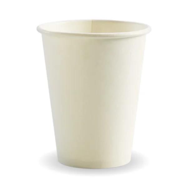 Single Wall Takeaway Coffee Cup 390ml / 12oz (90mm) BioCup White