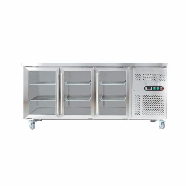 BRUBC1795GDNR BROMIC Undercounter Display Fridge 3 Doors 417L 1795mm UBC1795GD
