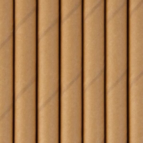 Straw Jumbo 235mm (8mm) 3 Ply Kraft