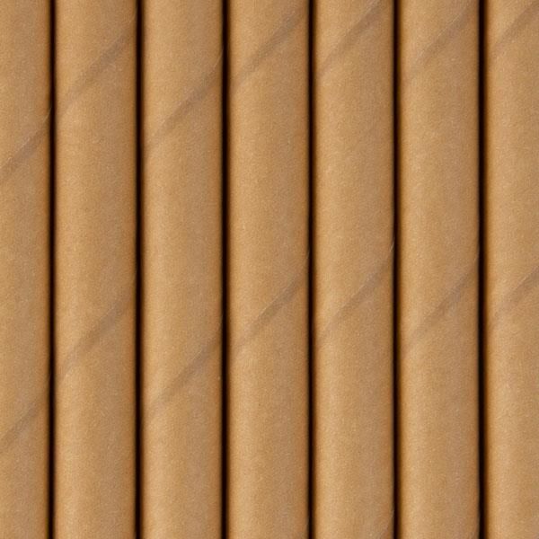 Straw Jumbo 235mm (8mm) 3 Ply Kraft
