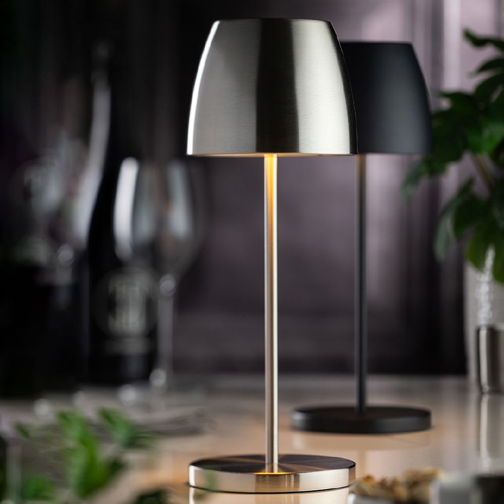 LED Cordless Lamp Montserrat Silver