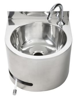 Hands Free Knee Operated Stainless Steel Basin -with Tempering valve