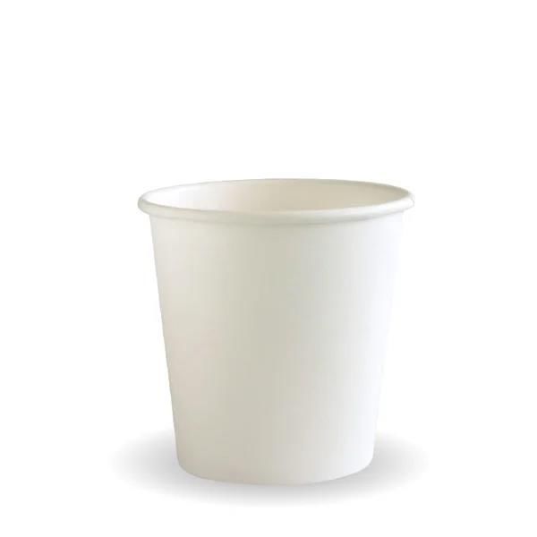 Single Wall Takeaway Coffee Cup 120ml / 4oz (63mm) BioCup White