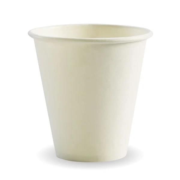 Single Wall Takeaway Coffee Cup 280ml / 8oz (90mm) BioCup White