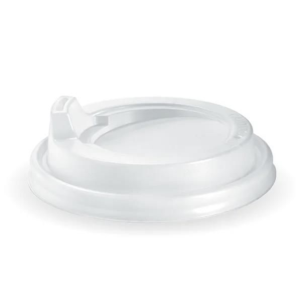 Sipper Lid Suits (90mm) Takeaway Coffee Cup BioCup White