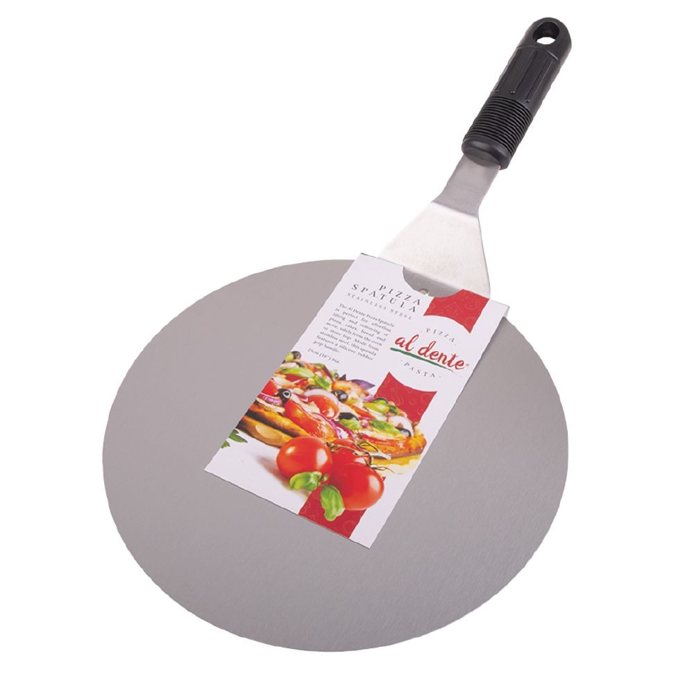 Stainless Steel Pizza Lifter 25.5cm Diameter Short Handle