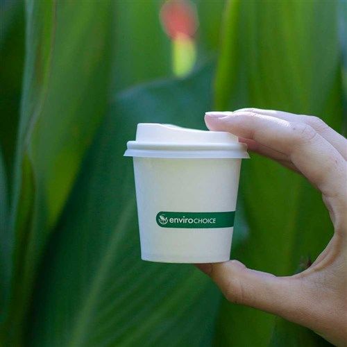 Envirochoice Takeaway Coffee Cup 4oz Single Wall White