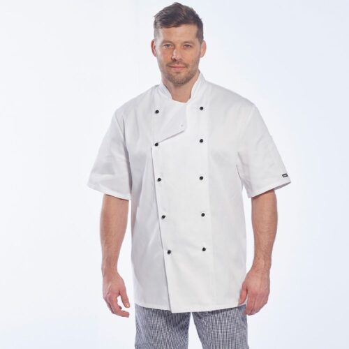 Chef Jacket Short Sleeve White