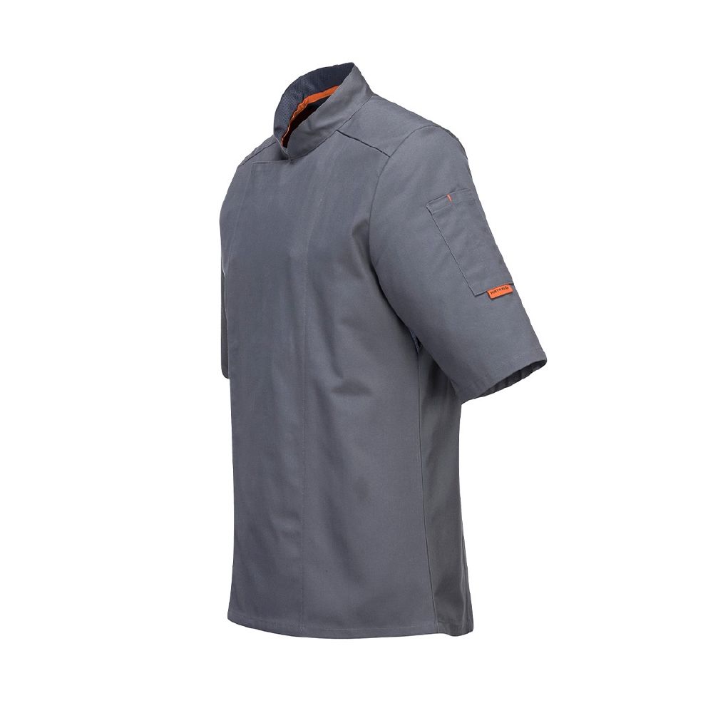Chef Jacket Short Sleeve MeshAir Pro Grey Small