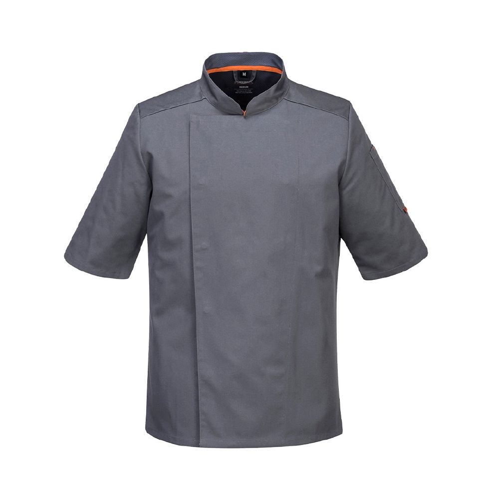 Chef Jacket Short Sleeve MeshAir Pro Grey Small