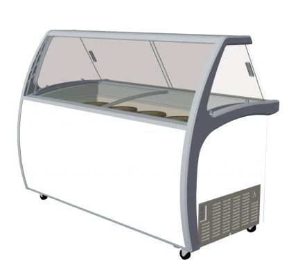 EXQUISITE Ice Cream Scooping Freezer 12 Tubs 1720mm SD575S2