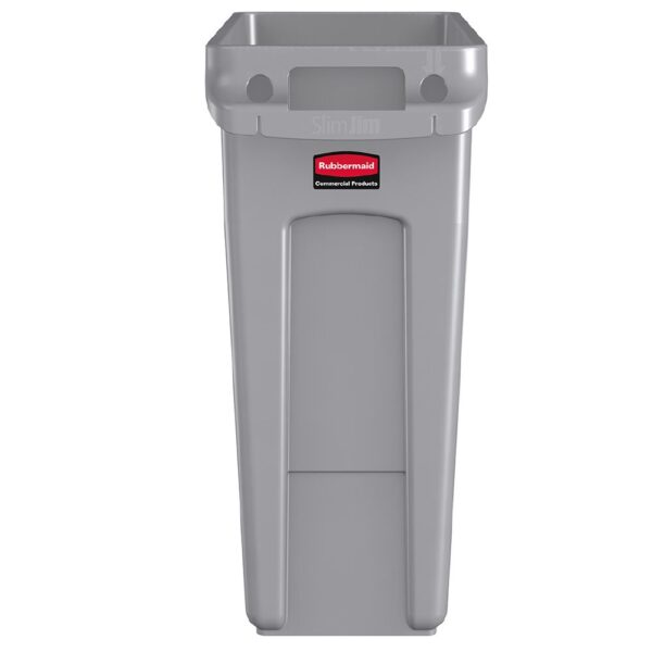 RM1971258-2 Rubbermaid Vented Slim Jim Rubbish Bin 61L Grey