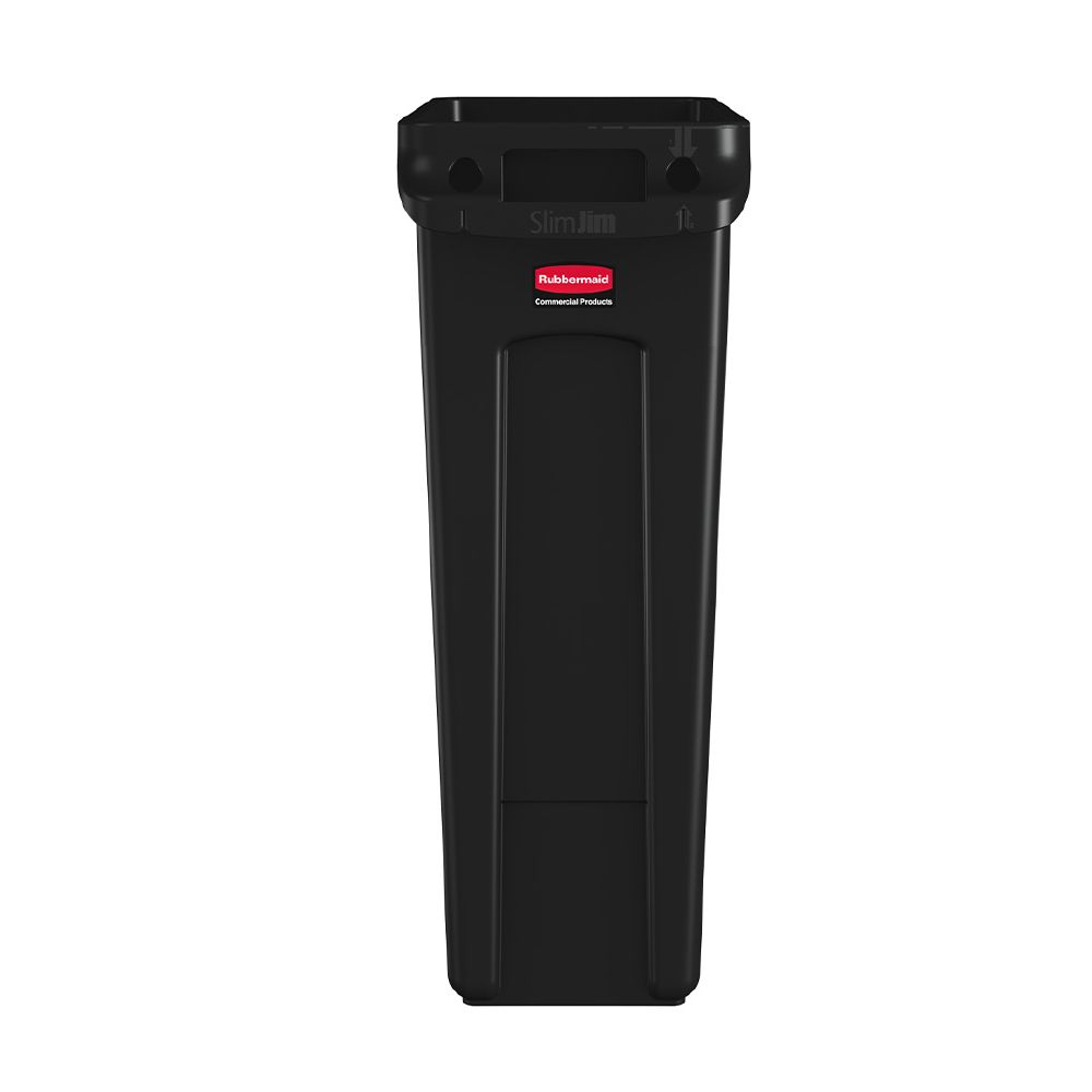 Rubbermaid Slim Jim Rubbish Bin 87L Black