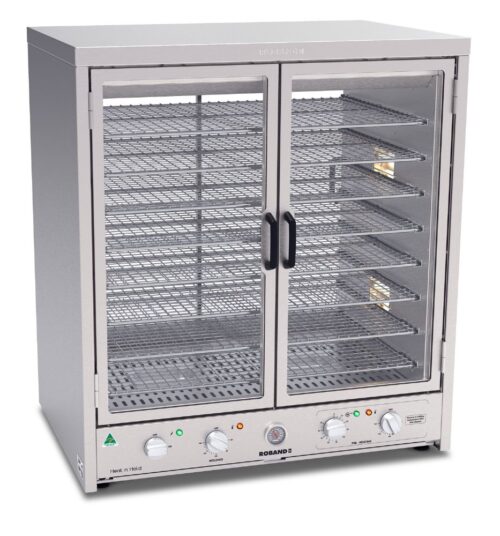Roband Heat ‘n’ Hold Hot Food Display Cabinet 878mm Sliding Front Doors H200R
