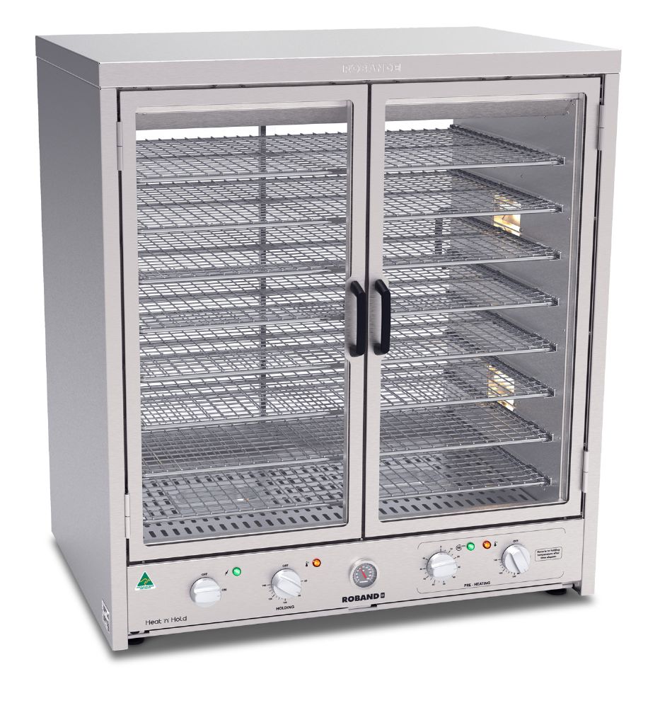 Roband Heat ‘n’ Hold Hot Food Display Cabinet 878mm Sliding Front Doors H200R