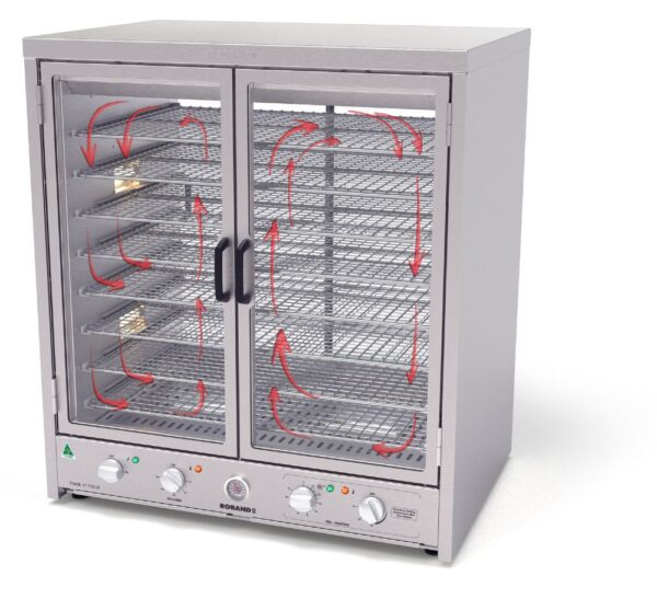 Roband Heat ‘n’ Hold Hot Food Display Cabinet 878mm Sliding Front Doors H200R
