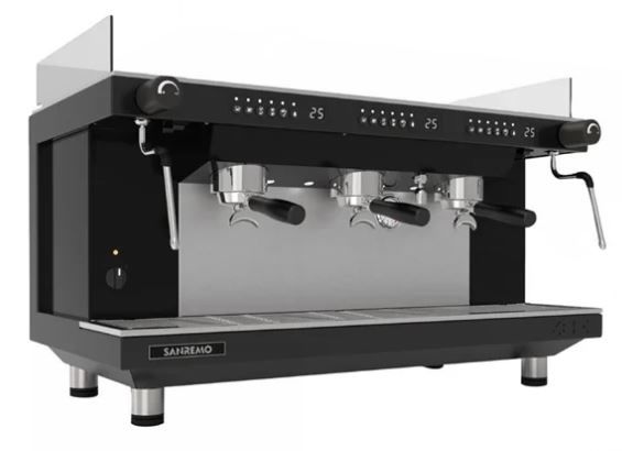 Sanremo Espresso Machine Zoe Competition 3 Group Tall Black 25amp 950mm