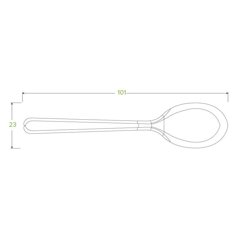 Teaspoon 100mm (4") BioPlastic