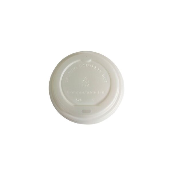 Envirochoice Lid CPLA Suits (90mm) T/A Coffee Cup - Opaque