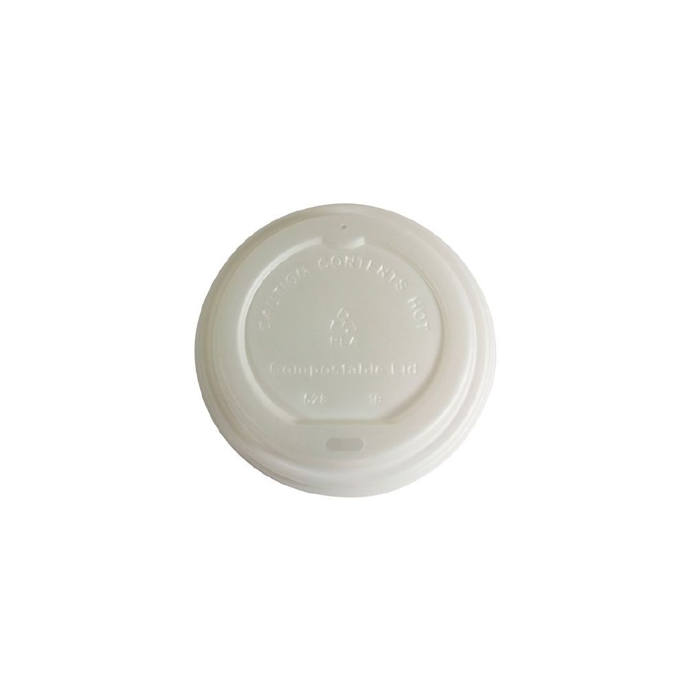 Envirochoice Lid CPLA Suits (90mm) T/A Coffee Cup - Opaque