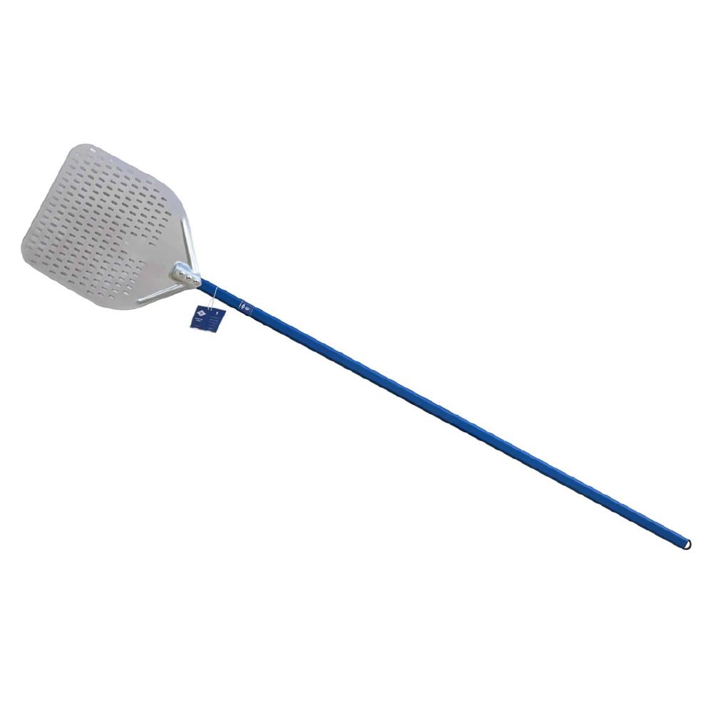 Pizza Peel with 360x360mm Square Perforated Head and 1500mm Handle Aluminum Amore