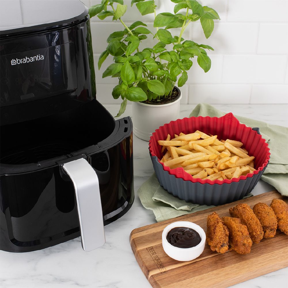Airfryer Silicone Insert Round - Set of 2 : 23.5x22x7.5cm
