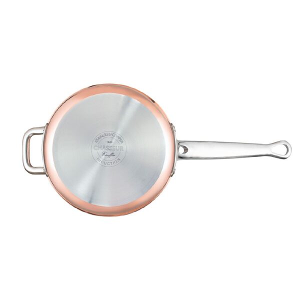 Saucepan 3Litre w/helper handle Copper Chasseur Escoffier 20x12cm