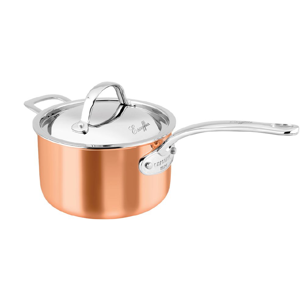 Saucepan 3Litre w/helper handle Copper Chasseur Escoffier 20x12cm