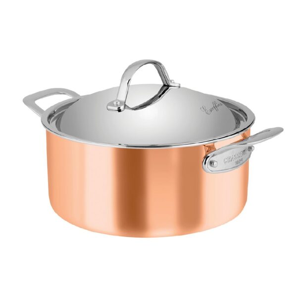 SH20042-1 Casserole 4Litre Copper Chasseur Escoffier 24x11cm