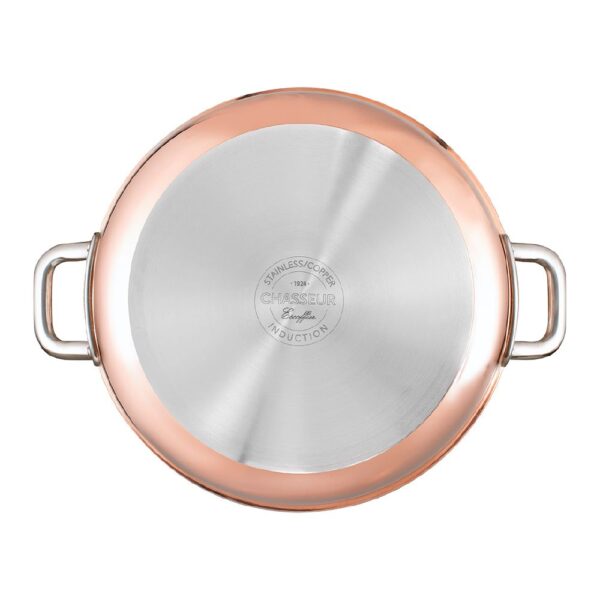 Casserole 4Litre Copper Chasseur Escoffier 24x11cm
