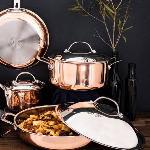 Casserole 4Litre Copper Chasseur Escoffier 24x11cm
