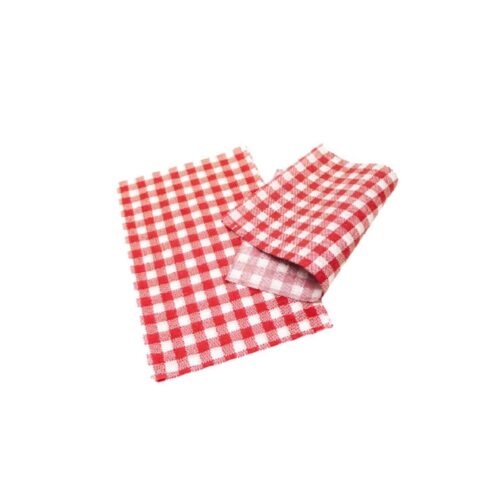 Greaseproof Sheets Gingham Red 190x310mm