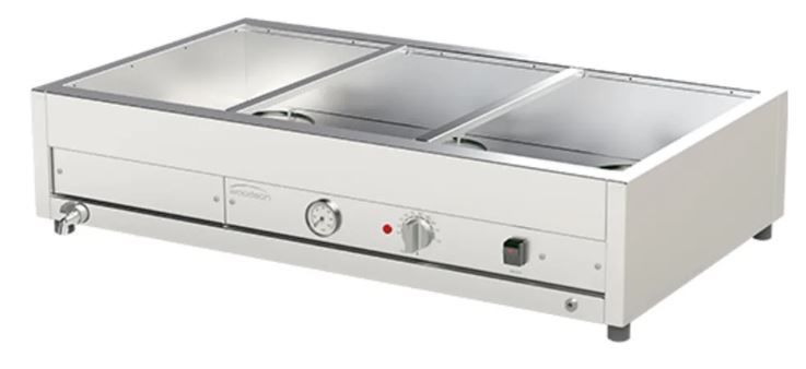 WOODSON Hot Bain Marie 3 Bays 1030mm W.BMA23