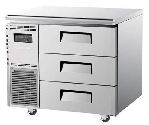 TURBO AIR Undercounter Storage Freezer 3 Drawers 198L 900mm KUF9-3D-3