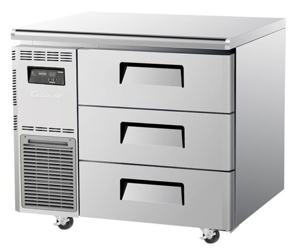 TURBO AIR Undercounter Storage Freezer 3 Drawers 198L 900mm KUF9-3D-3