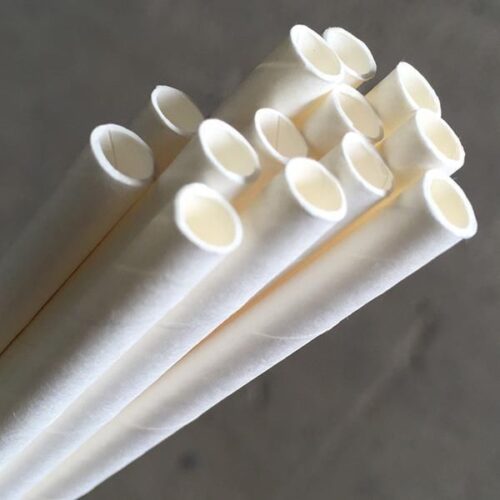 Straw Regular 200mm (6mm) 3 Ply White
