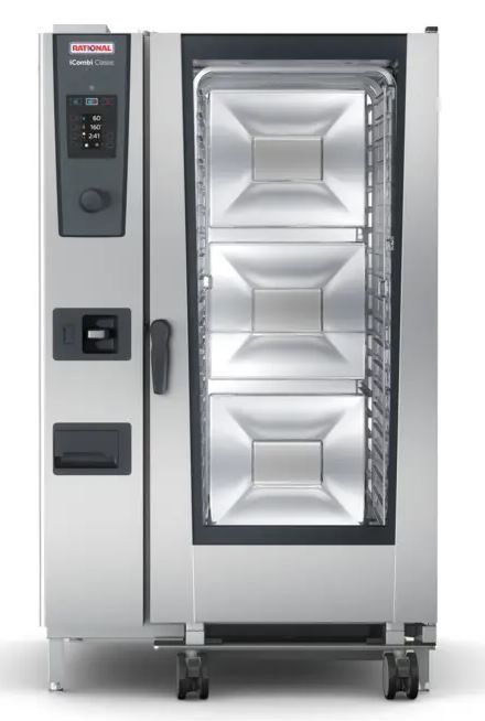 RATIONAL Nat Gas Combi Oven iCombi Classic 20 Tray 2/1GN 1082mm ICC202G-NG