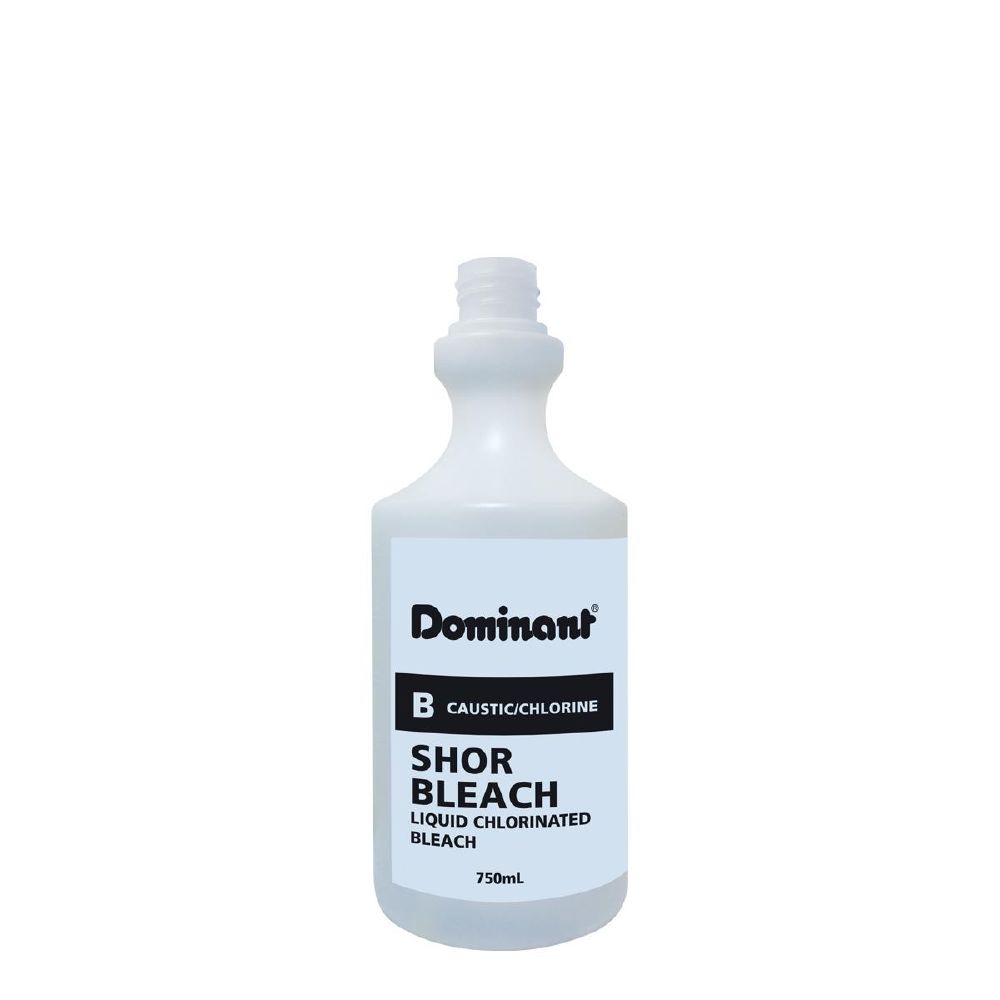 Dispensing Bottle 750ml w/ Printed Shor Bleach Dominant (Spray Sold Separately)