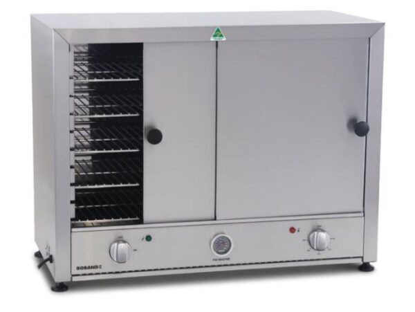 ROBAND Pie & Food Warmer 100 Capacity S/Steel Doors & Back 772mm PM100S