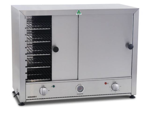 ROBAND Pie & Food Warmer 100 Capacity S/Steel Doors & Back 772mm PM100S