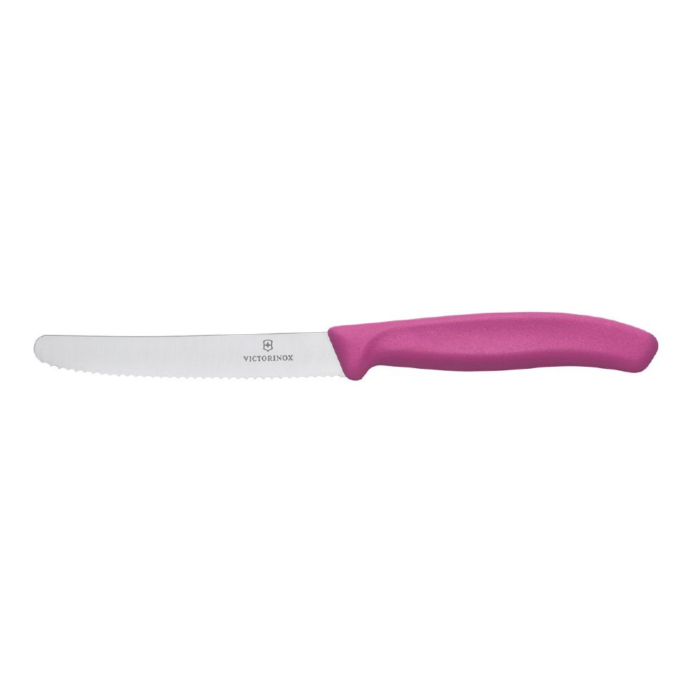 Steak & Tomato Knife 110mm Serrated Blade Victorinox - Purple Handle