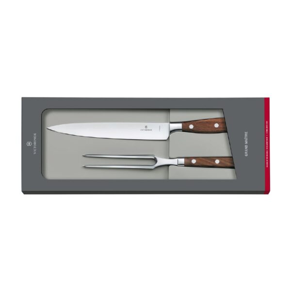 SH772402 2-Piece Carving Set 200mm Straight Blade Victorinox - Maple Wood Handle