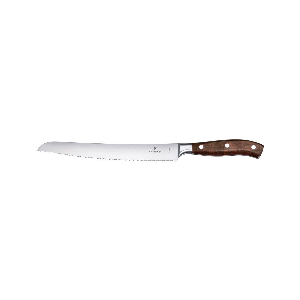 Bread Knife 230mm Forged Blade Victorinox - Black Handle