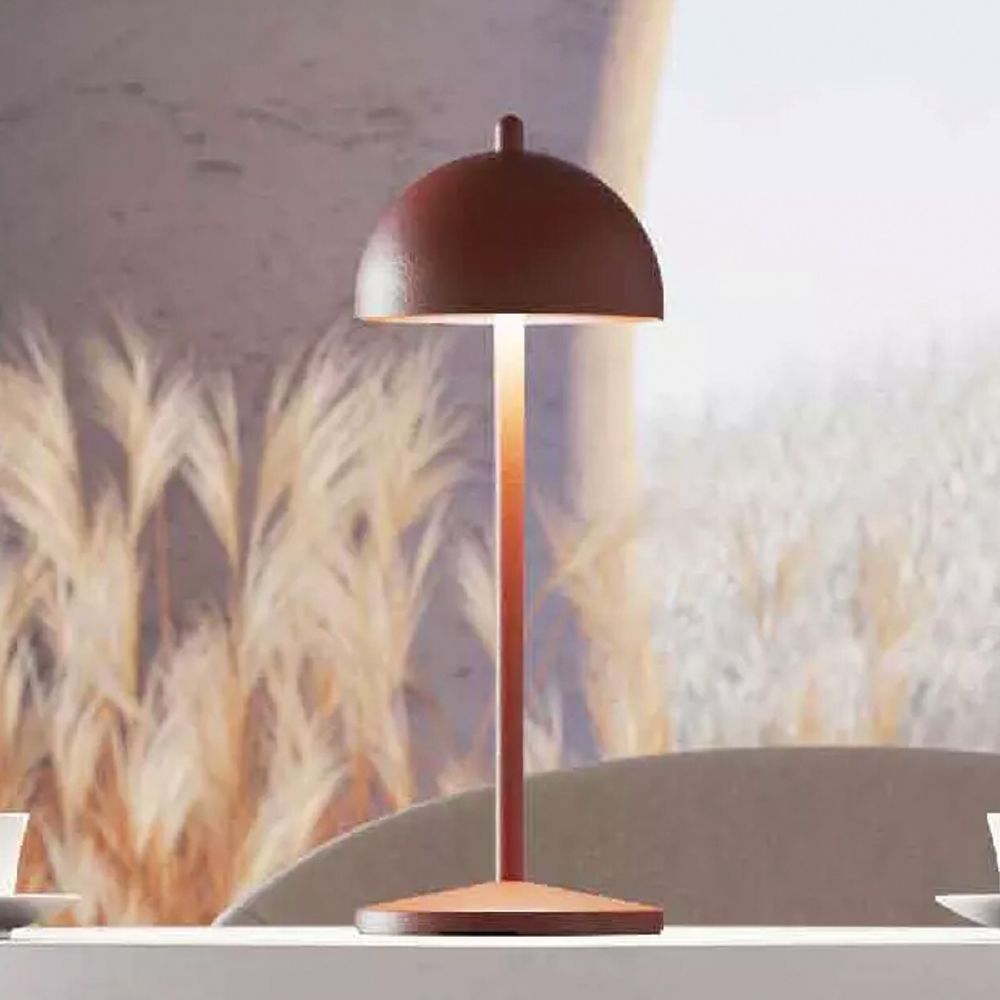 LED Cordless Lamp 300mm Corten LAMPA