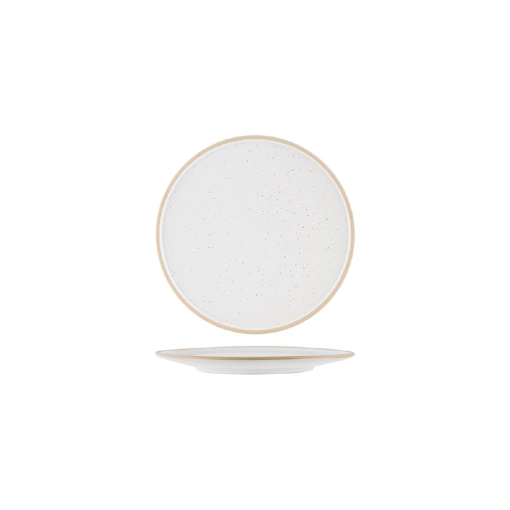 Round Plate 210mm Soho White Pebble