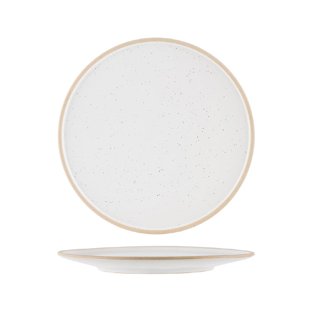 Plate 290mm Round Soho White Pebble