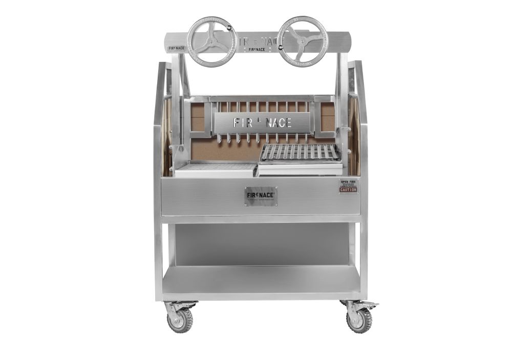 Firenace Woodfire and Charcoal Wind Up Grill X4